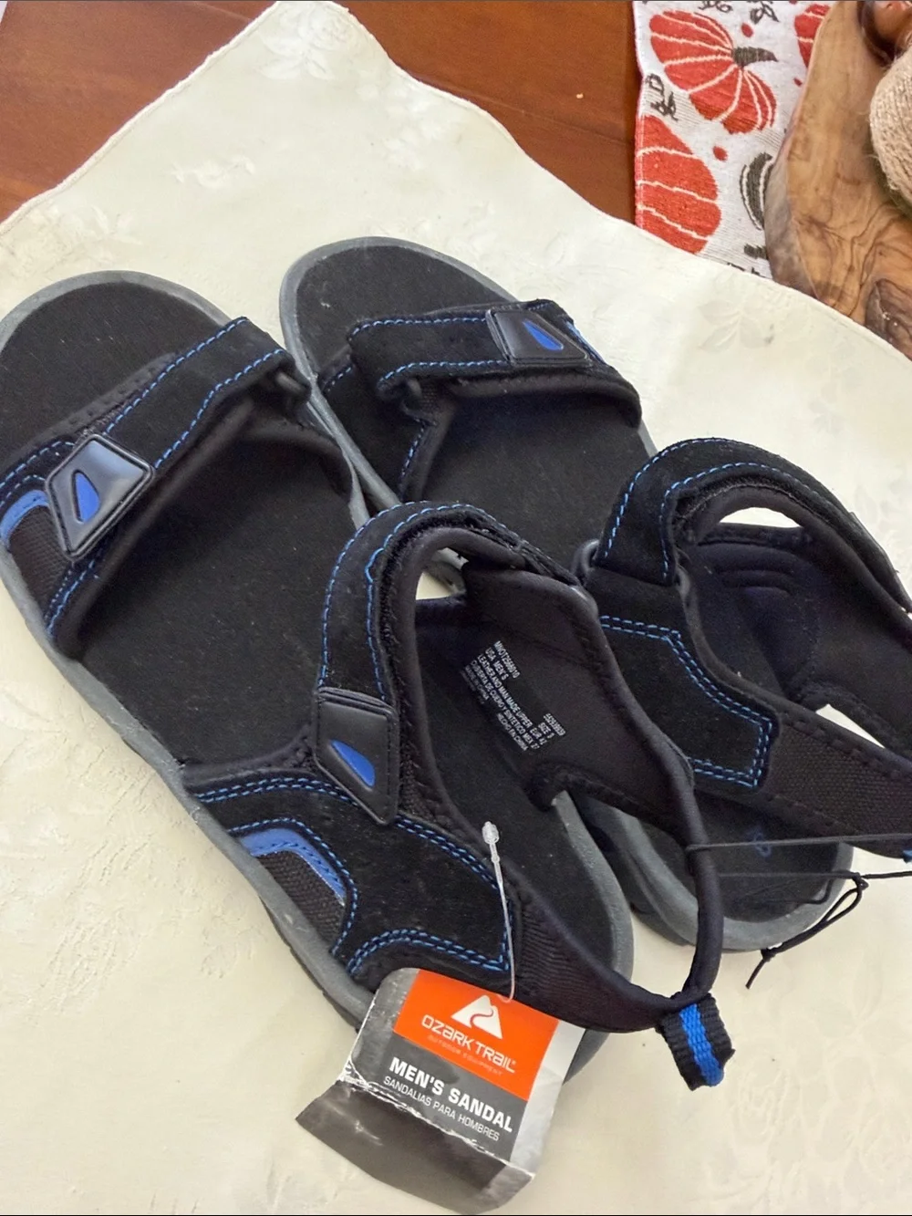 Ozark Trail Black and Blue Kids' Outdoor Sandals